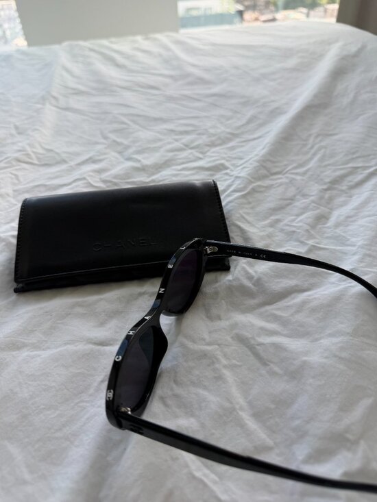 Chanel Acetate Sunglasses - Black White main image 4